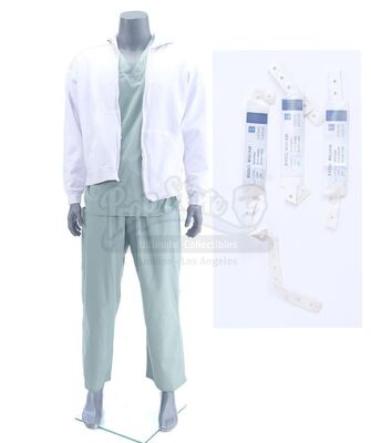 Lot # 243: Marvel's The Punisher (TV Series) - Billy Russo's Stunt Escape from Sacred Saints Costume with Three Bracelets