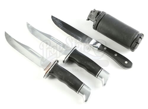 Lot # 287: Marvel's The Punisher (TV Series) - Frank Castle's Stunt Flash Bang Grenade with Three Knives
