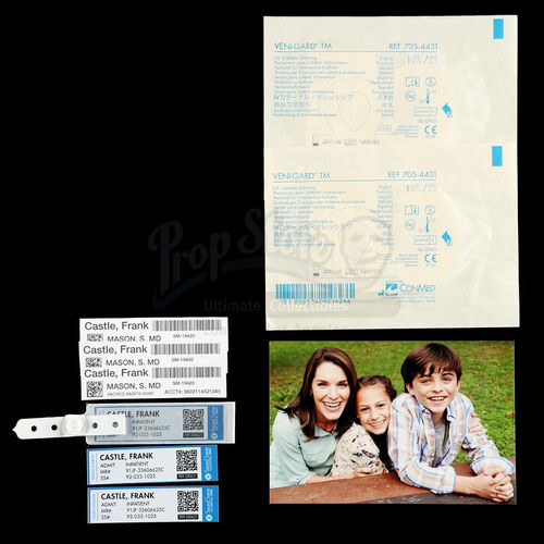 Lot # 284: Marvel's The Punisher (TV Series) - Frank Castle's Family Photo and Hospital Accessories