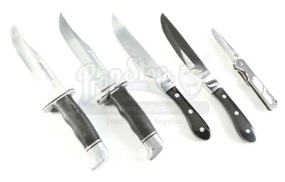 Lot # 285: Marvel's The Punisher (TV Series) - Eliza Schultz's Dinner Knives with Three Additional Knives