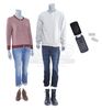 Lot # 18: Marvel's The Punisher (TV Series) - Frank Castle and Sarah Lieberman's House Costumes with Burner Phone and Razor Blades