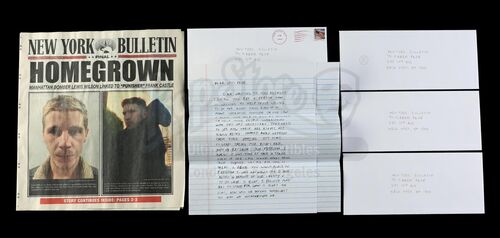 Lot # 69: Marvel's The Punisher (TV Series) - Lewis Wilson's Paperwork Set