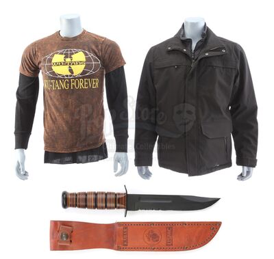 Lot # 104: Marvel's The Punisher (TV Series) - Frank Castle's Costume Components with Zach Lieberman's Shirt and Stunt Knife
