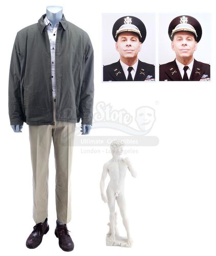 Lot # 127: Marvel's The Punisher (TV Series) - Colonel Morty Bennett's Statue of David and Relocation Costume with Photos