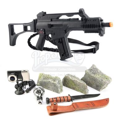 Lot # 139: Marvel's The Punisher (TV Series) - Set of Frank Castle's Weapons with Police Car Camera