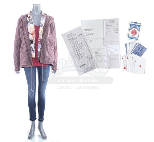 Lot # 228: Marvel's The Punisher (TV Series) - Amy Bendix's Apartment Costume, Playing Cards, and Receipts