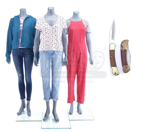 Lot # 239: Marvel's The Punisher (TV Series) - Set of Three Amy Bendix Costumes with Stunt Pocket Knives