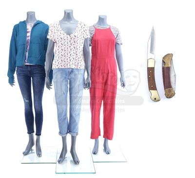 Lot # 239: Marvel's The Punisher (TV Series) - Set of Three Amy Bendix Costumes with Stunt Pocket Knives