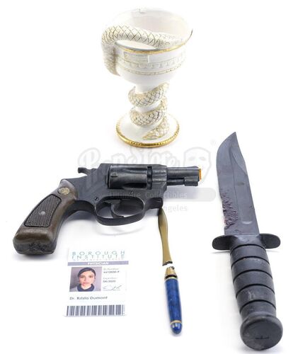 Lot # 247: Marvel's The Punisher (TV Series) - Krista Dumont's Weapons and Accessories with Billy Russo's Stunt Knife