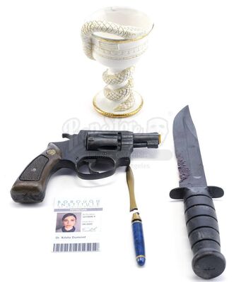 Lot # 247: Marvel's The Punisher (TV Series) - Krista Dumont's Weapons and Accessories with Billy Russo's Stunt Knife