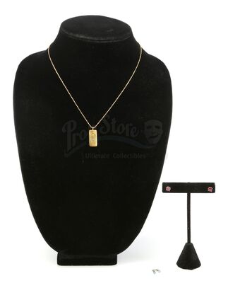 Lot # 263: Marvel's The Punisher (TV Series) - Dinah Madani's Necklace and Red Stone Earrings