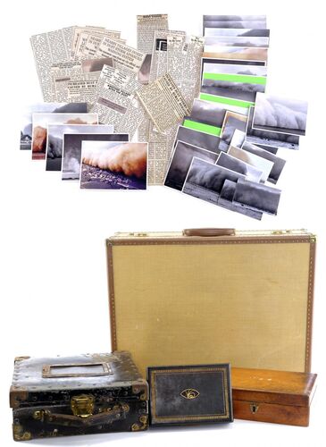 Lot # 8: Netflix's A Series of Unfortunate Events (TV Series) - Lemony's Luggage, V.F.D. Boxes, and Wall Clippings