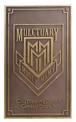 Lot # 9: Netflix's A Series of Unfortunate Events (TV Series) - Mulctuary Bank Sign