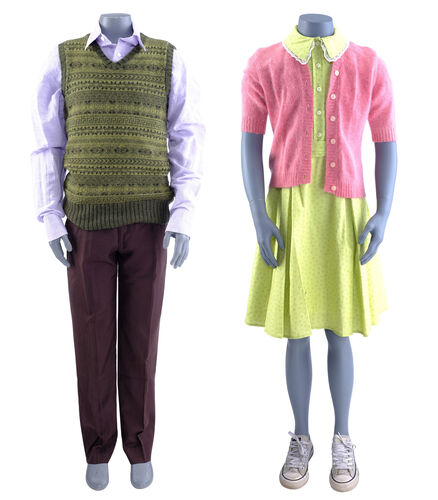 Lot # 13: Netflix's A Series of Unfortunate Events (TV Series) - Violet and Klaus Baudelaire's Bad Beginning Costumes