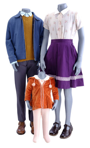 Lot # 37: Netflix's A Series of Unfortunate Events (TV Series) - The Baudelaires Reptile Poison Investigation Costumes