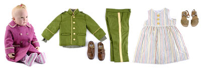 Lot # 46: Netflix's A Series of Unfortunate Events (TV Series) - Sunny's Stand-in Baby Doll with Uniform, Dress, and Traveling Outfit