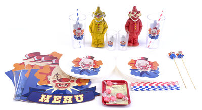 Lot # 55: Netflix's A Series of Unfortunate Events (TV Series) - Anxious Clown Restaurant Menus, Dishes, and Accessories