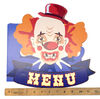 Lot # 55: Netflix's A Series of Unfortunate Events (TV Series) - Anxious Clown Restaurant Menus, Dishes, and Accessories - 8