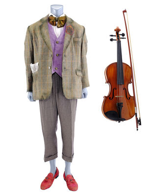 Lot # 74: Netflix's A Series of Unfortunate Events (TV Series) - Vice Principal Nero's Prufrock Preparatory School Suit and Violin