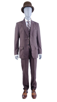 Lot # 108: Netflix's A Series of Unfortunate Events (TV Series) - Mr. Poe's Vile Village Suit and Wedding Ring
