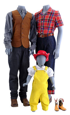 Lot # 111: Netflix's A Series of Unfortunate Events (TV Series) - The Baudelaires Village of Fowl Devotees Costumes