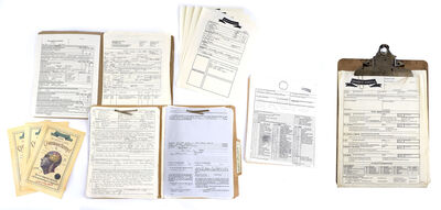 Lot # 124: Netflix's A Series of Unfortunate Events (TV Series) - Count Olaf's Hospital Projector Papers and Clipboard