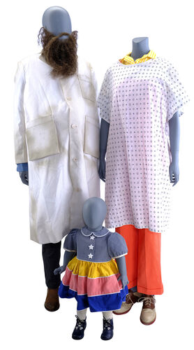 Lot # 130: Netflix's A Series of Unfortunate Events (TV Series) - Baudelaire's Hostile Hospital Costumes