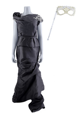 Lot # 135: Netflix's A Series of Unfortunate Events (TV Series) - Aunt Josephine's Masked Ball Evening Gown