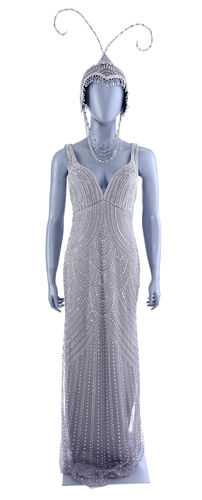 Lot # 138: Netflix's A Series of Unfortunate Events (TV Series) - Beatrice's Masked Ball Evening Gown and Headdress