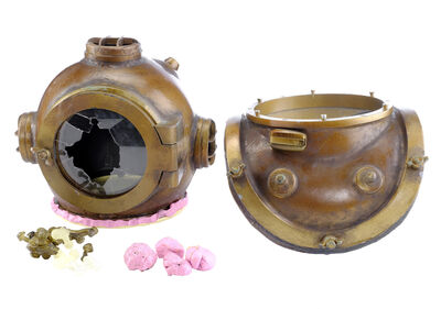 Lot # 221: Netflix's A Series of Unfortunate Events (TV Series) - Sunny's Medusoid Mycelium Contaminated Helmet and Diving Cuirass