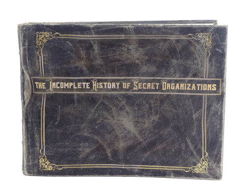 Lot # 227: Netflix's A Series of Unfortunate Events (TV Series) - The Incomplete History of Secret Organizations Distressed Book