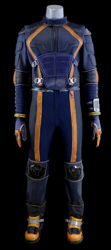 Lot # 2: Lost In Space (2018-2021) - John Robinson (Toby Stephens) Spacesuit Under Layers with Boots and Wrist Communications Device