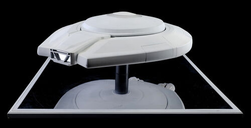 Lot # 31: Lost In Space (2018-2021) - Art Department Set Models: The Jupiter Spaceship and Jupiter Landing Gear