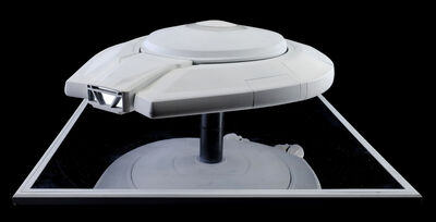 Lot # 31: Lost In Space (2018-2021) - Art Department Set Models: The Jupiter Spaceship and Jupiter Landing Gear