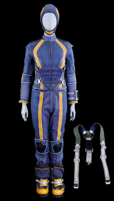 Lot # 39: Lost In Space (2018-2021) - Angela Goddard (Sibongile Mlambo) Spacesuit Under Layers with Boots and Accessories