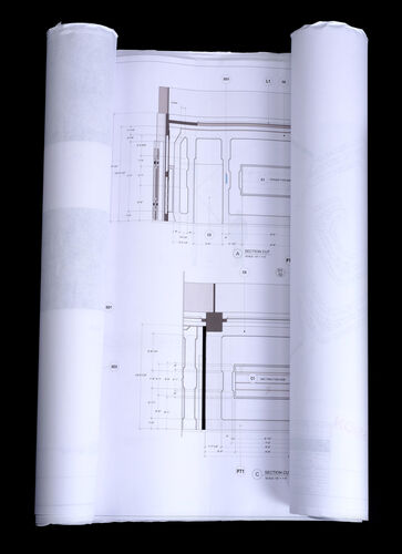 Lot # 51: Lost In Space (2018-2021) - Resolute Colony Spaceship's Interrogation Room, Scarecrow Containment, and Amber Planet Ring Blueprints