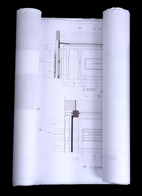 Lot # 51: Lost In Space (2018-2021) - Resolute Colony Spaceship's Interrogation Room, Scarecrow Containment, and Amber Planet Ring Blueprints