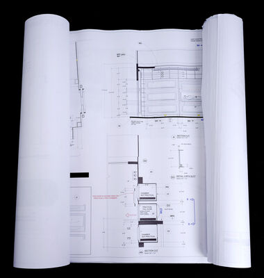 Lot # 57: Lost In Space (2018-2021) - Resolute Colony Spaceship's Cryogenic Wing, Hall of Heroes, and System Module Blueprints