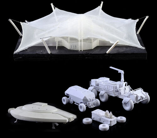 Lot # 69: Lost In Space (2018-2021) - Art Department Set Models: Jupiter, Jupiter's Exterior Garden, and Chariot Models