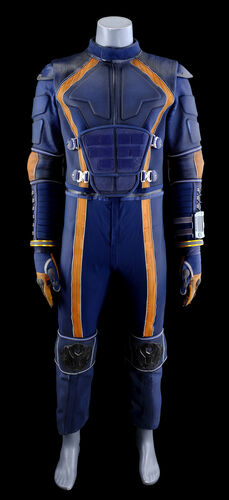 Lot # 81: Lost In Space (2018-2021) - John Robinson (Toby Stephens) Spacesuit Under Layers and Accessories