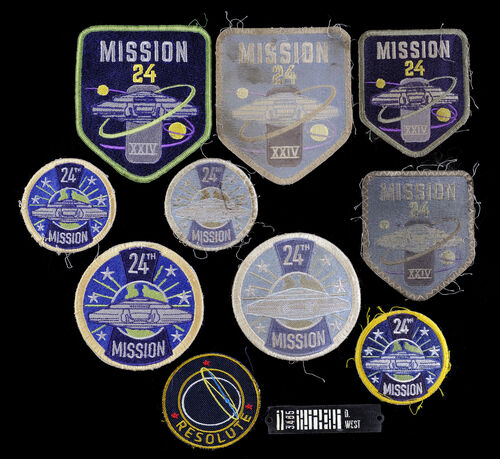 Lot # 83: Lost In Space (2018-2021) - Don West (Ignacio Serricchio) Name Badge and Patches