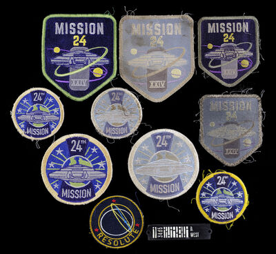 Lot # 83: Lost In Space (2018-2021) - Don West (Ignacio Serricchio) Name Badge and Patches