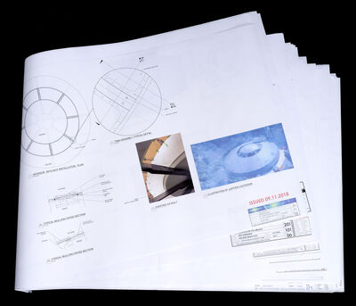 Lot # 88: Lost In Space (2018-2021) - Jupiter 2 Spaceship Blueprints from Episodes 201/202