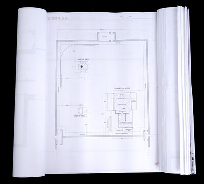 Lot # 92: Lost In Space (2018-2021) - Jupiter 2 Spaceship and Well Site Blueprints from Episodes 203/204