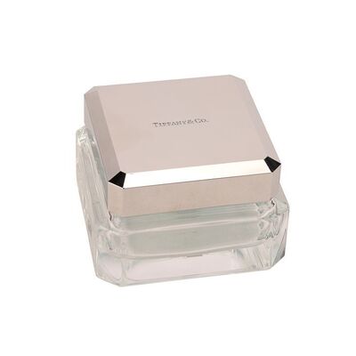 Lot # 16 - PERSONAL ITEMS - Elaine Paige's Tiffany & Co. Crystal Glass Powder Box