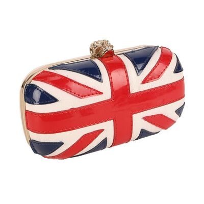 Lot # 34 - PERSONAL ITEMS - Dame Barbara Windsor's Union Jack Clutch Bag