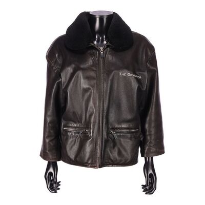 Lot # 44 - PERSONAL ITEMS - Lynda La Plante's Leather Bomber Jacket