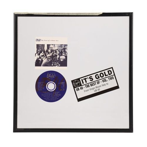 Lot # 8 - UB40 - "The Best of UB40 - Volume Two" Disc Presentation Display