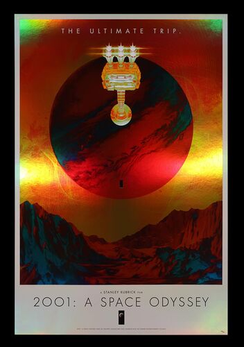 Lot #3 - 2001: A SPACE ODYSSEY (1968) - Hand-Numbered Vice Press and Bottleneck Gallery Limited Edition Variation Print by Matt Griffin, 2021