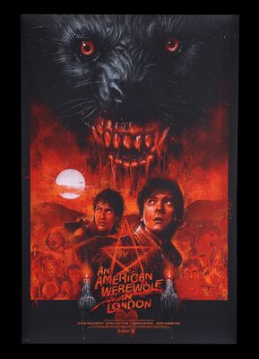 Lot #8 - AN AMERICAN WEREWOLF IN LONDON (1981) - Hand-Numbered NYCC Print by Vance Kelly, 2019